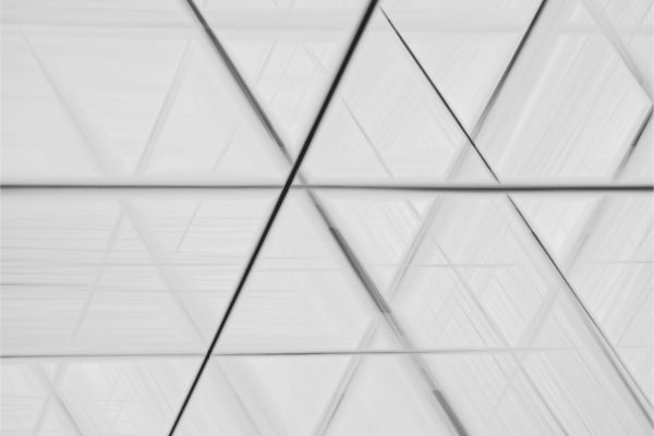 Stylish abstract geometric pattern in black and white, perfect for modern decor